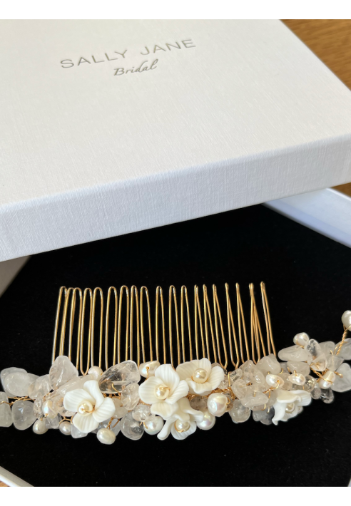 Sally Jane Bridal Celeste Hair Comb Gold
