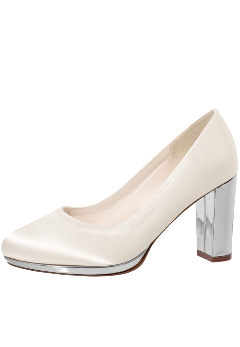 Rainbow Club Clair Silver Bridal Shoes ()