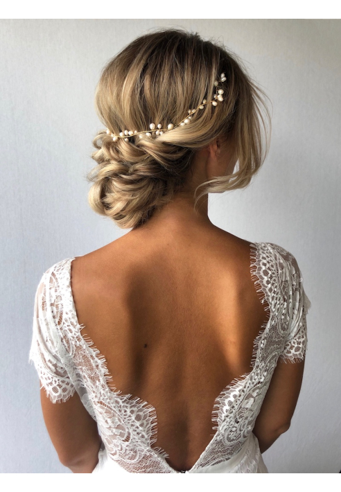 Sally Jane Bridal Dinja Hair Vine Gold ()