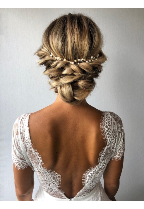 Sally Jane Bridal Dinja Hair Vine Silver ()