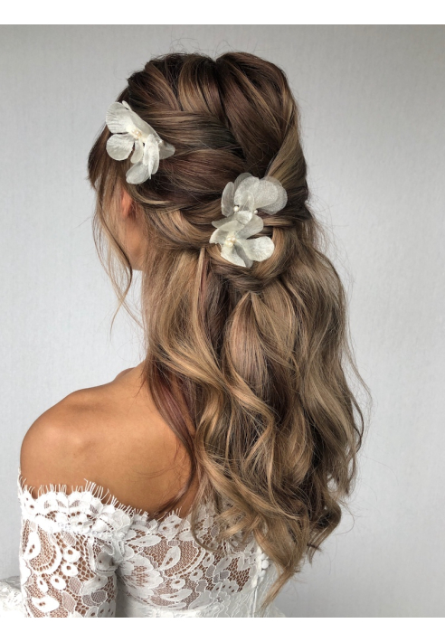 Sally Jane Bridal Florence Hairclips Silver ()