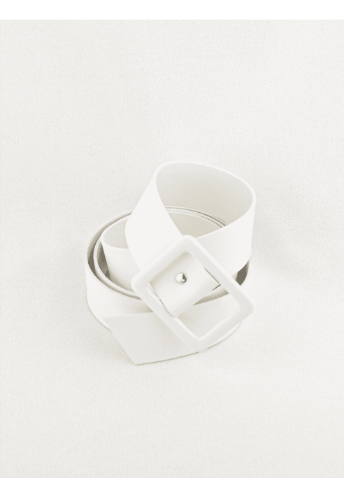 Forever & Eva G1009 Imitation Leather Belt Ivory