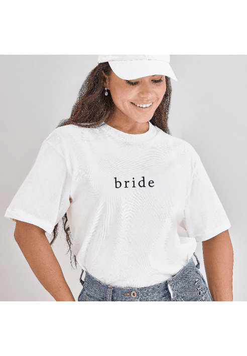 Ginger Ray HEN-152 Size M Bride T-Shirt White ()