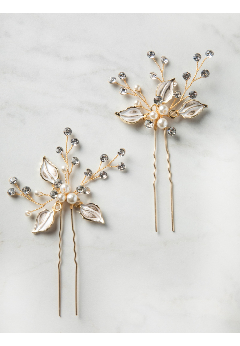 Sally Jane Bridal Hera Hairpins Rose