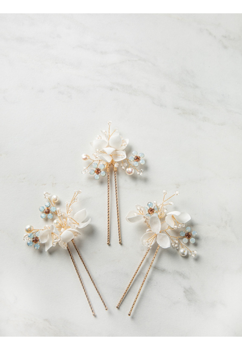 Sally Jane Bridal Ilja Hairpins Gold
