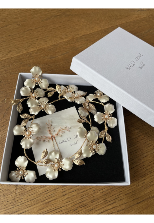 Sally Jane Bridal Ivy Hair Vine Rose