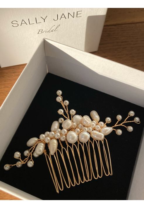 Sally Jane Bridal Izabella Hair Comb Gold