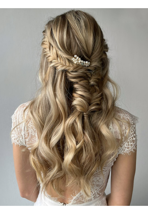 Sally Jane Bridal Jill Hair Comb Silver ()