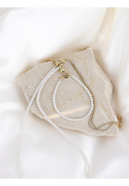 Abrazi Jorja Pearl Necklace Gold