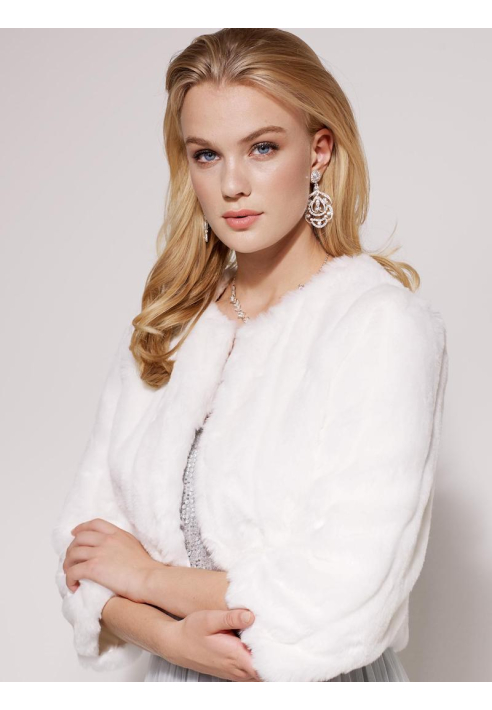 LILLY 09-3186-CR Bolero Faux Fur ()