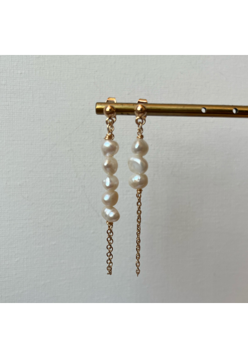 Sally Jane Bridal Muse Earrings Gold