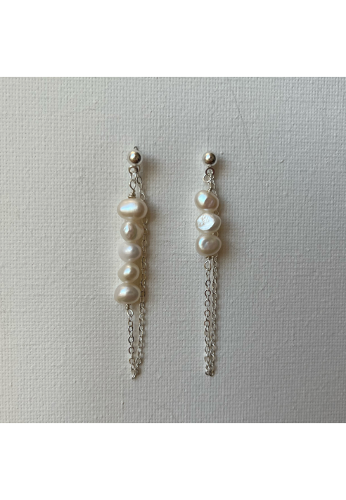 Sally Jane Bridal Muse Earrings Silver