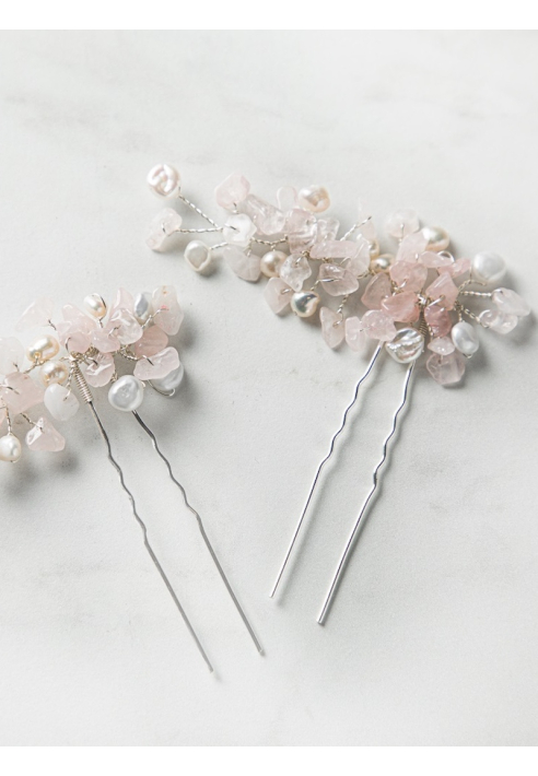 Sally Jane Bridal Natalie Hairpins Silver