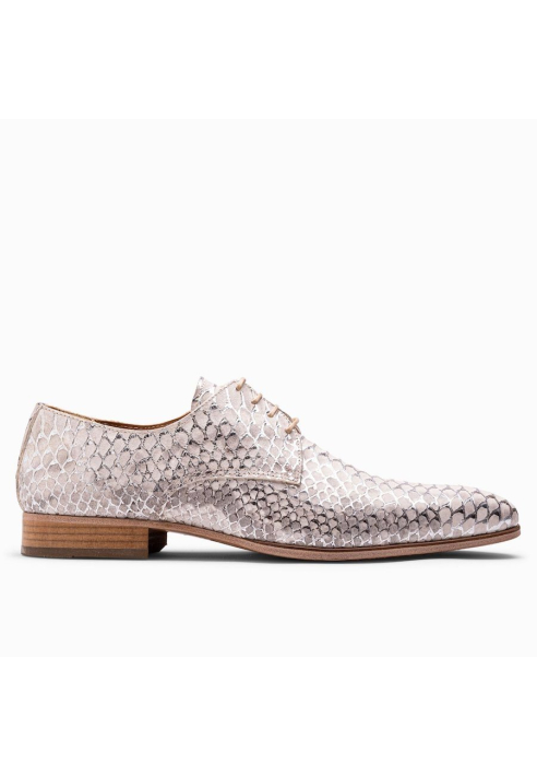 Paulo Bellini Carbonia Silver Mens Wedding Shoes ()