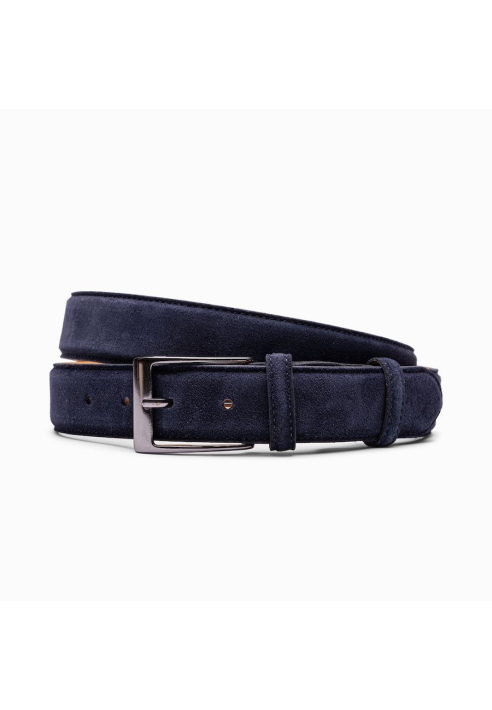 Paulo Bellini Fasano Belt Suede Dark Blue