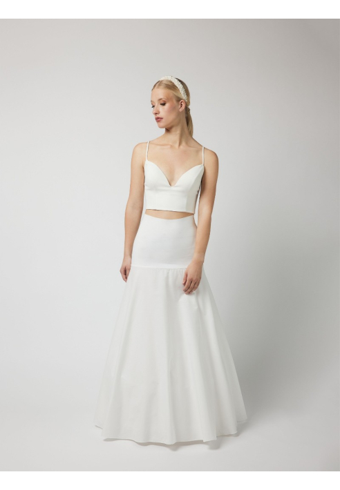 Poirier PC45-190J Petticoat A-Line 190 cm Ivory Blush ()