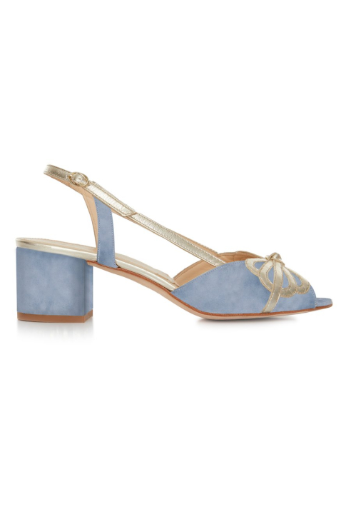 Rachel Simpson Kitty Blue Wedding Shoes ()