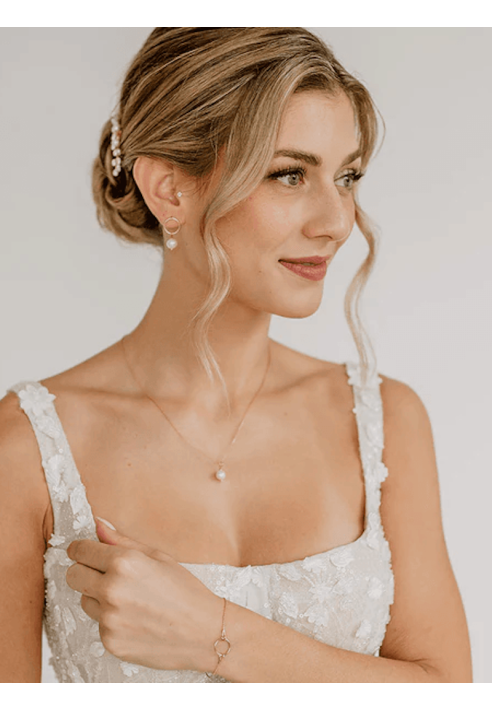 Perlenbräute Toni Jewellery set Rose Gold ()