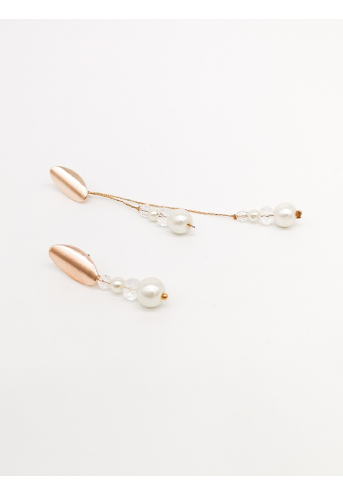 Forever & Eva O201S Short Pearl Earrings