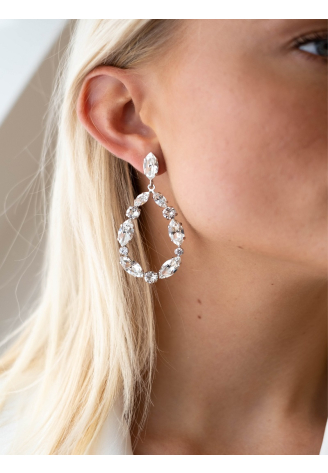 Abrazi Jane Swarovski Earrings Silver