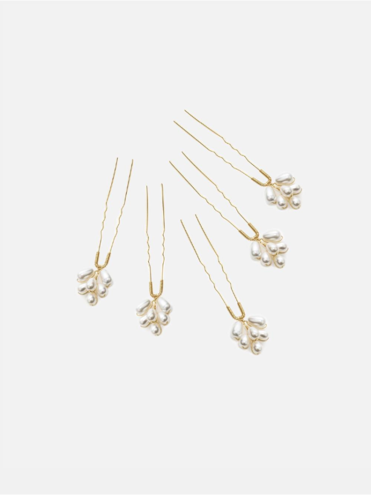 Abrazi Hairpins Perla gold main product photo