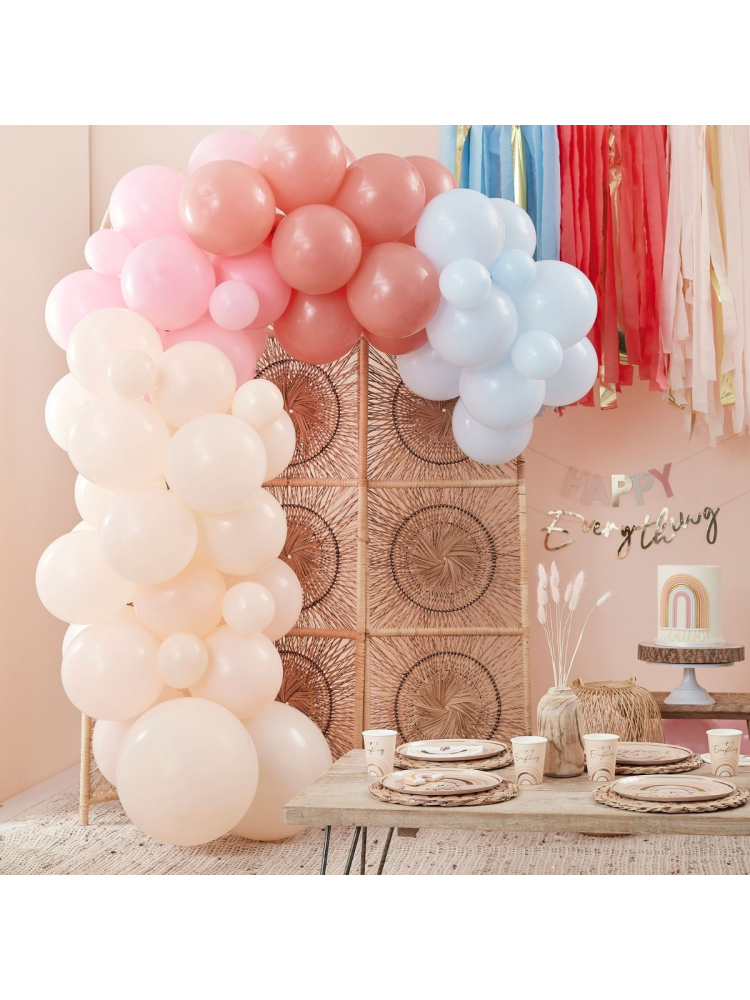 Ginger Ray HAP-100 Happy Everything Muted Pastels Balloon Arch main product photo