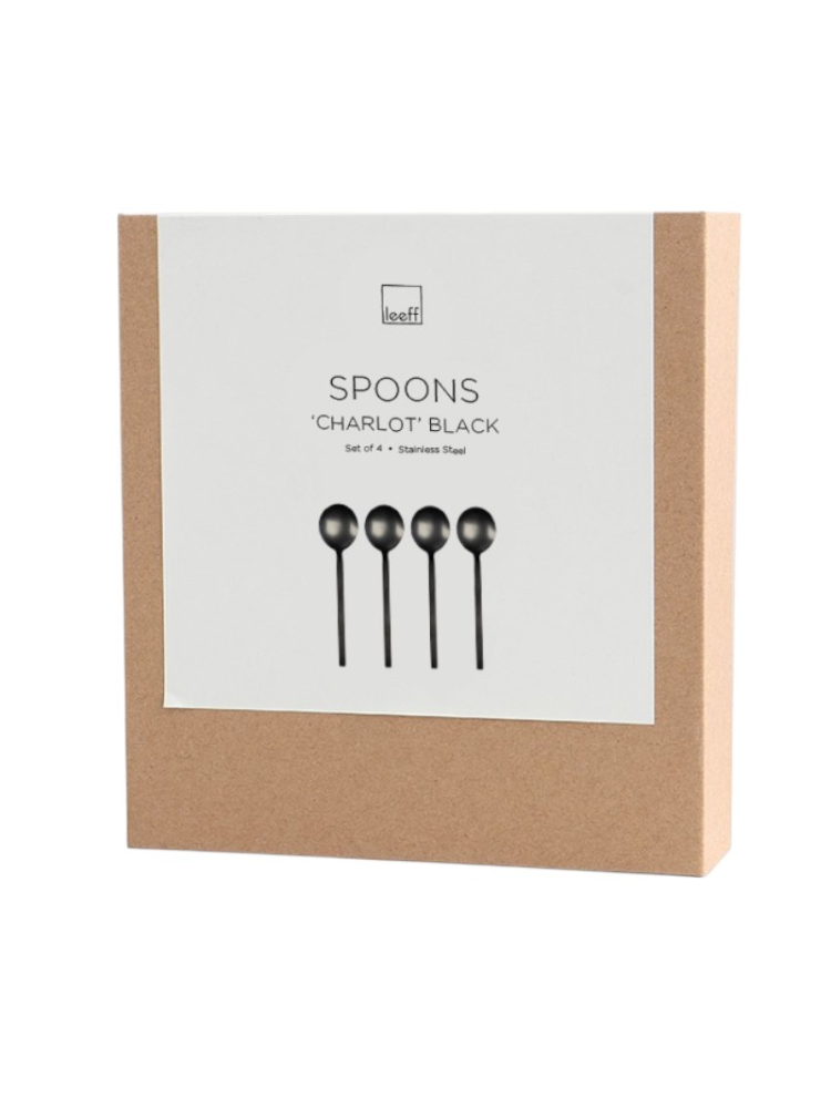 Leeff 18471 Spoons Charlot, set of 4 Black main product photo