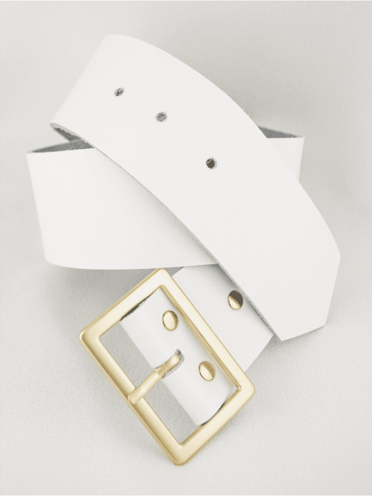 Forever & Eva G1005 Leather Belt Gold main product photo