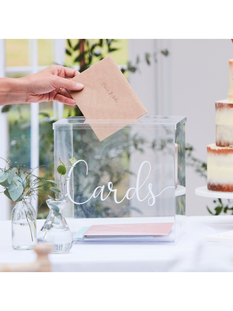 Ginger Ray BR-325 Botanical Wedding Card Box main product photo