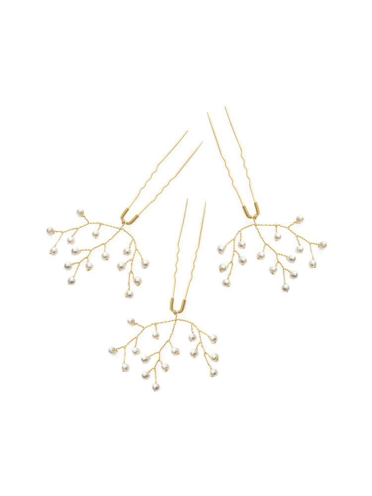 Abrazi hairpins Emma gold main product photo