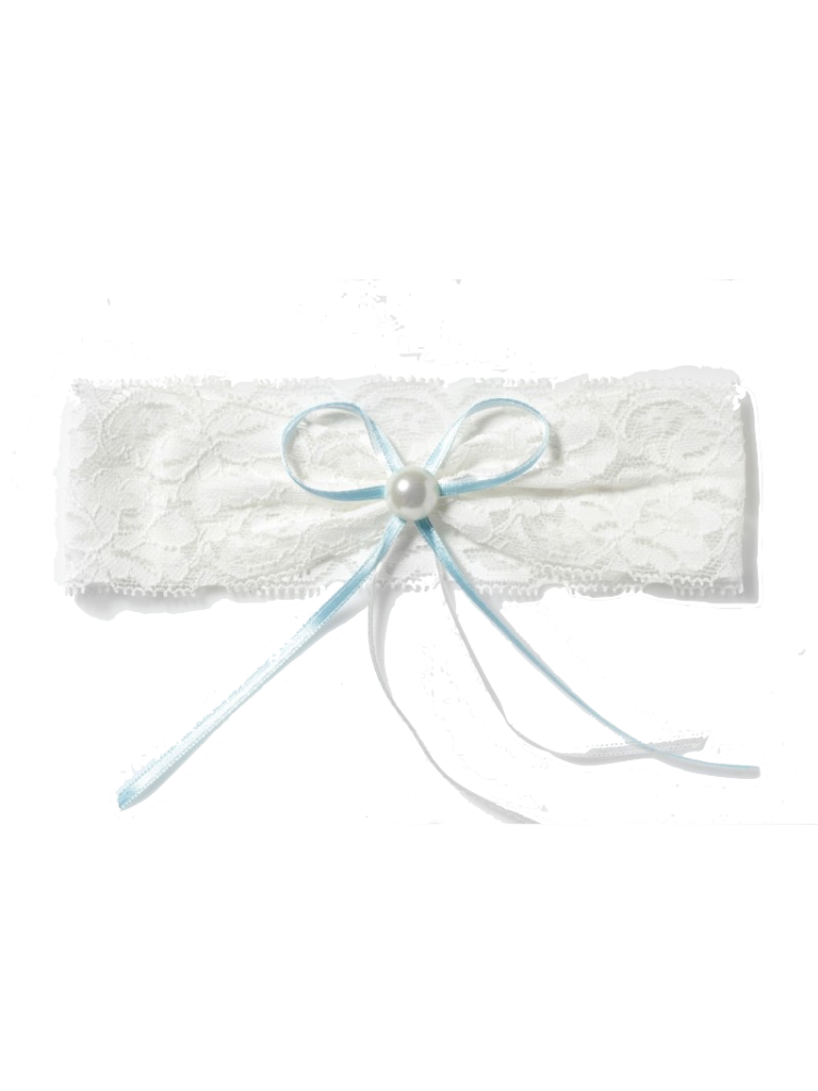 Poirier KB-40 Lace Garter with Pearl main product photo