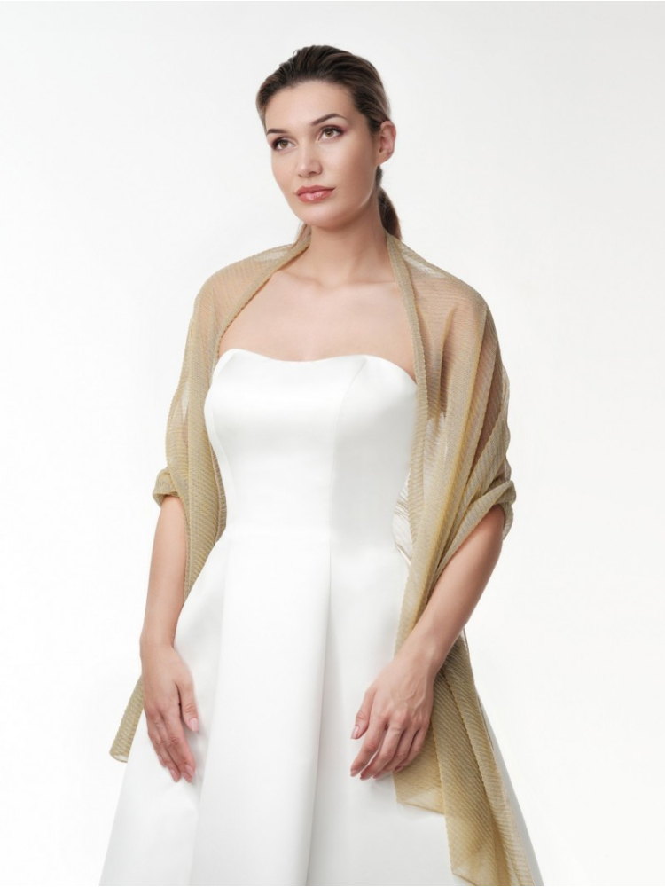 Poirier S143 Scarf Gold main product photo