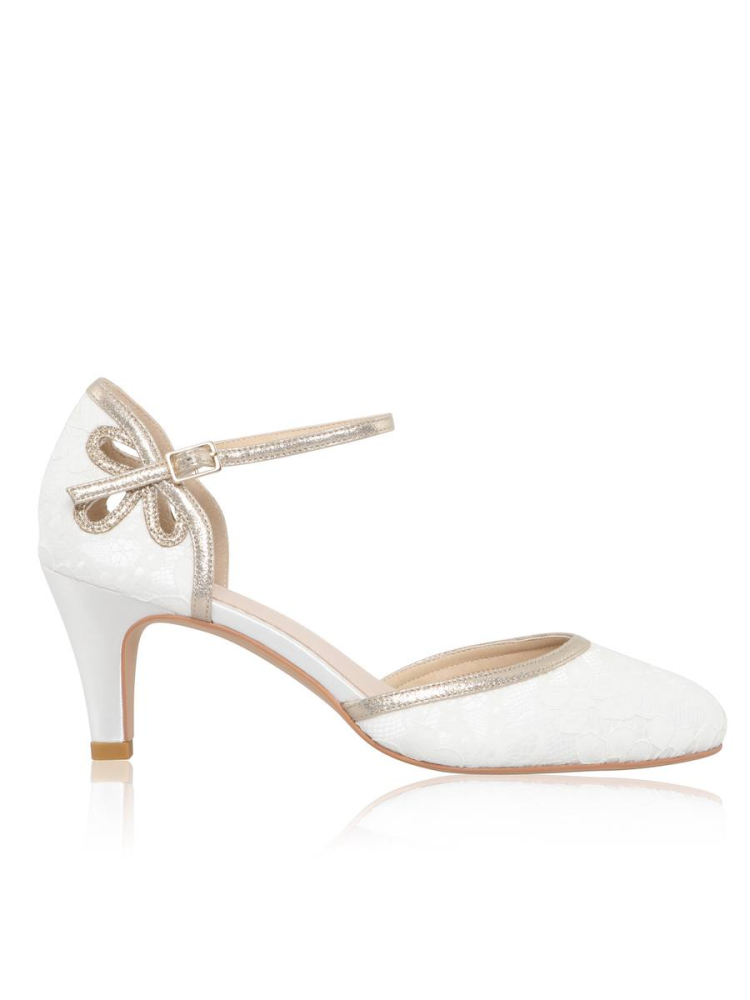 The Perfect Bridal Company Nina Gold Wedding Shoes main product photo