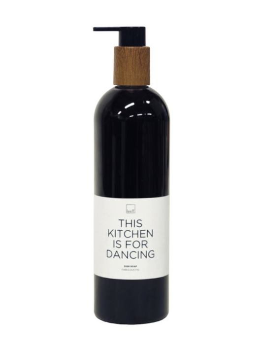 Leeff 18155 Dish Soap Fabulous Fig - This kitchen is for dancing Black main product photo