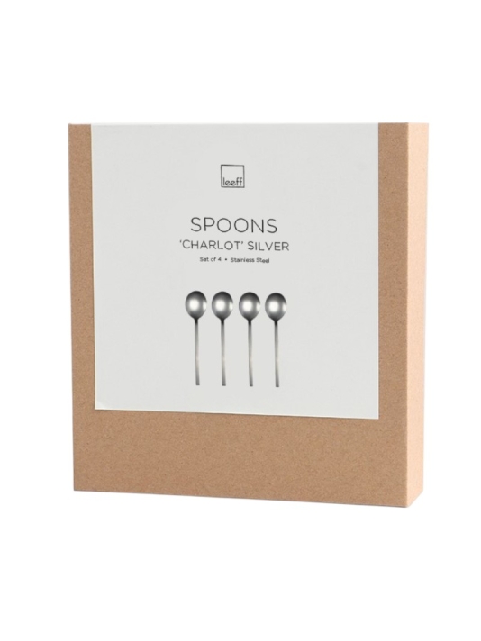 Leeff 18468 Spoons Charlot, set of 4 Silver main product photo