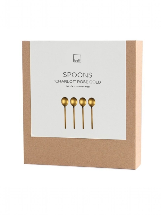 Leeff 18474 Spoons Charlot, set of 4 Rose Gold main product photo