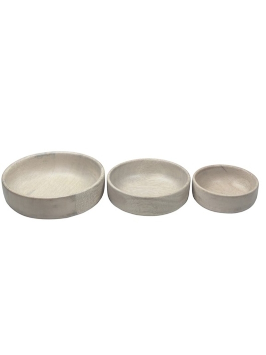 Leeff 18476 Bowls Bente S, set of 3 Natural main product photo