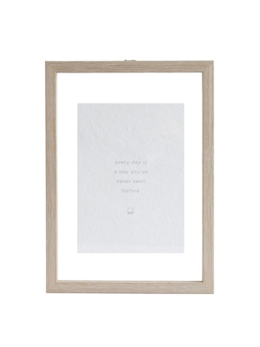 Leeff 18507 Photo Frame Philou A4 - Every day is a day you've never seen before Natural main product photo