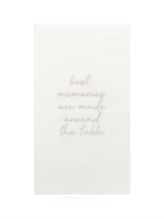 Leeff 18765 Napkins - Best memories are made around the table White main product photo
