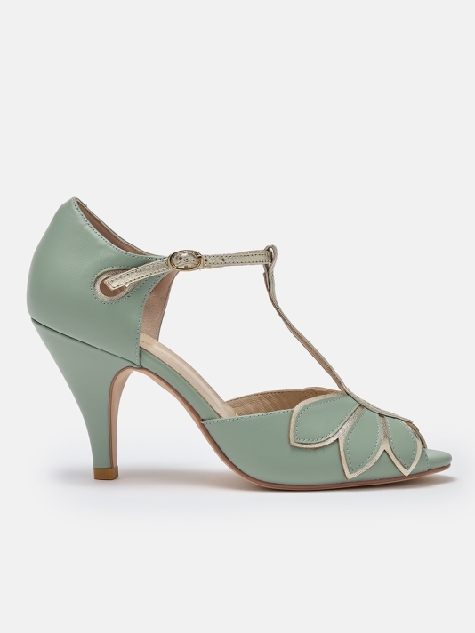 Rachel Simpson Bridal Shoes Mimosa Mint main product photo