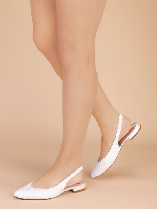 The Perfect Bridal Company Stevie Flock Bridal Shoes main product photo