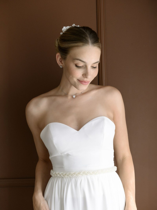 G.Westerleigh WS-J242 Bridal belt Ivory main product photo