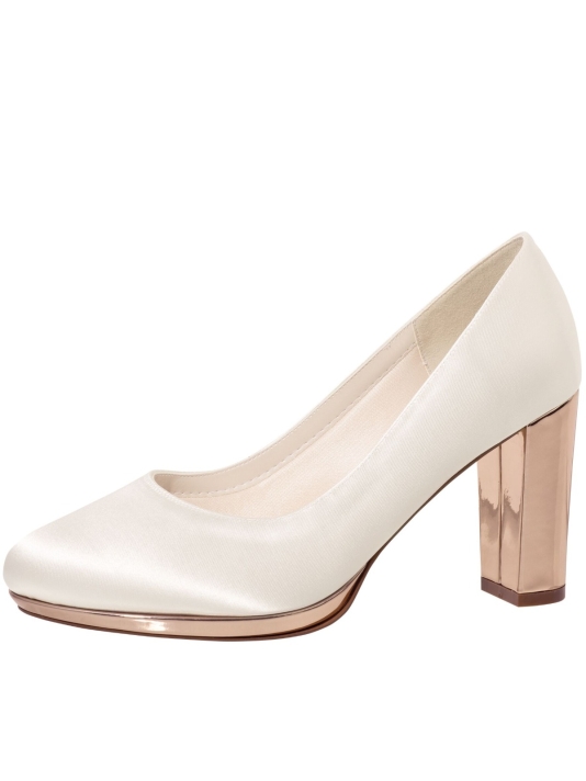 Rainbow Club Clair Rose-Gold Bridal Shoes main product photo