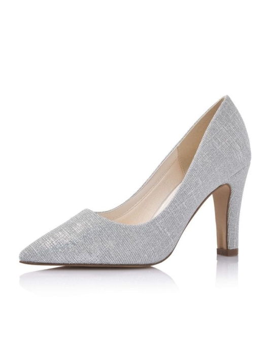 Rainbow Club Fera Silver Metallic Wedding Shoes main product photo