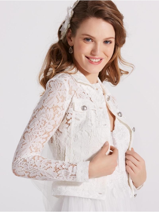 LILLY 09-3805-CR Lace Jacket main product photo