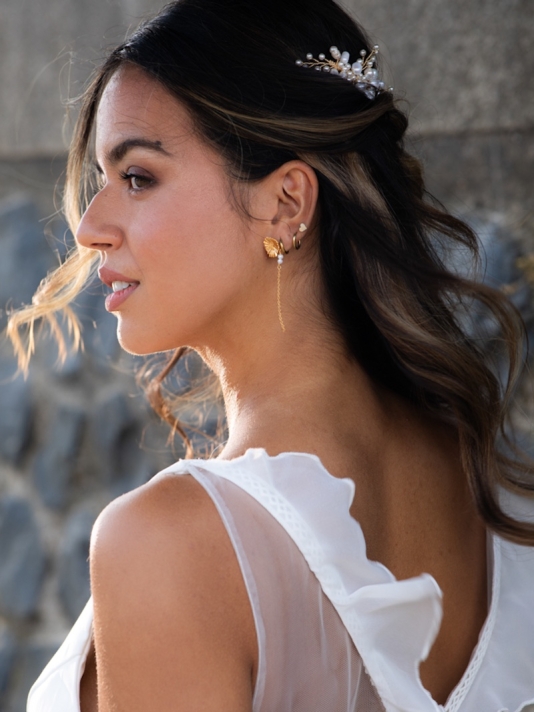 Sally Jane Bridal Izabella Hair Comb Gold main product photo